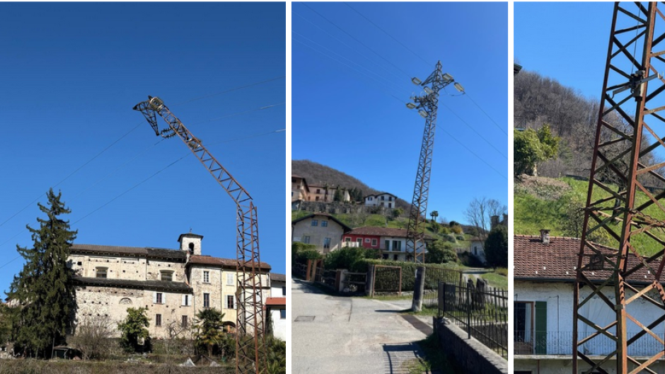 Miasino: cade pino e danneggia tre tralicci della linea elettrica